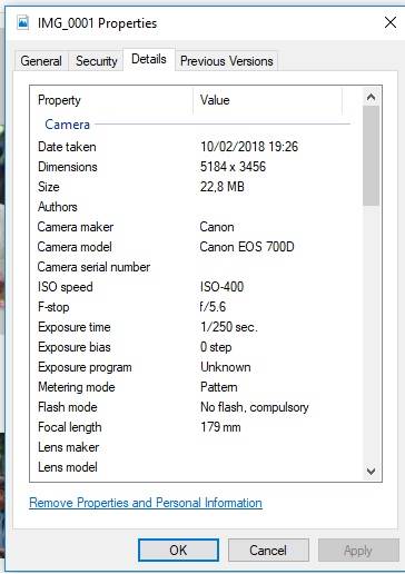 Cara Melihat EXIF Data dengan Windows Explorer A
