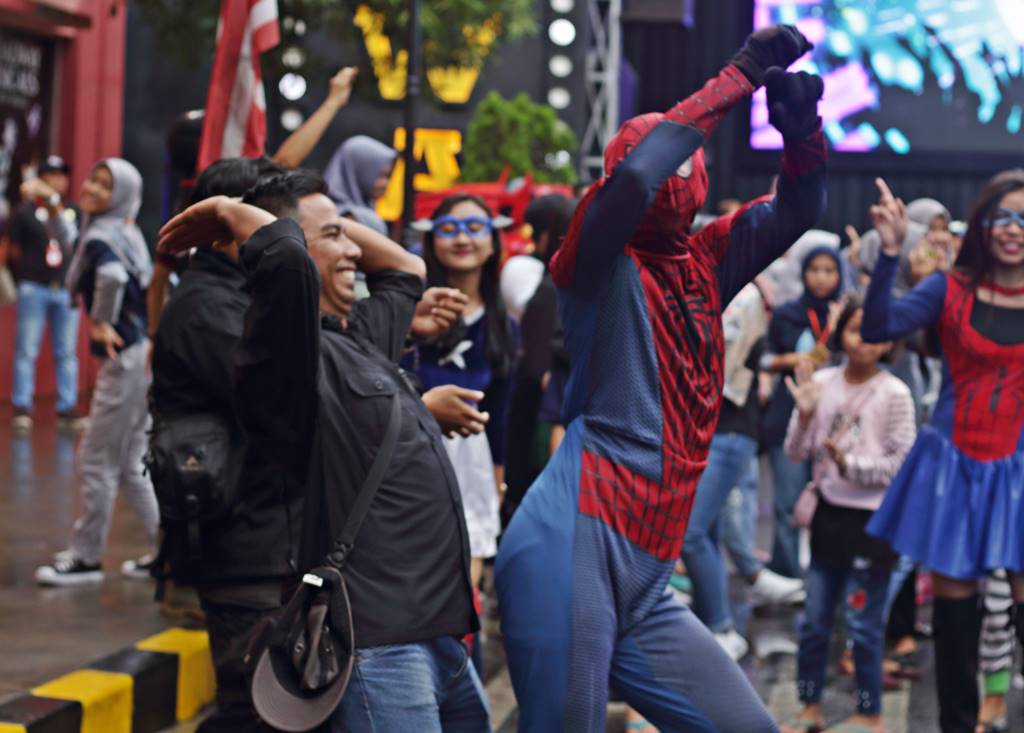Spiderman Joget di Museum Angkut C